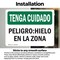 Signmission 7 in Height, 10 in Width, Vinyl Decal, Rectangle, Spanish OS-2PACK-BC-D-710-L-10013 - alternate 4